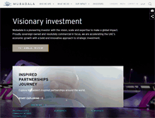 Tablet Screenshot of mubadala.com